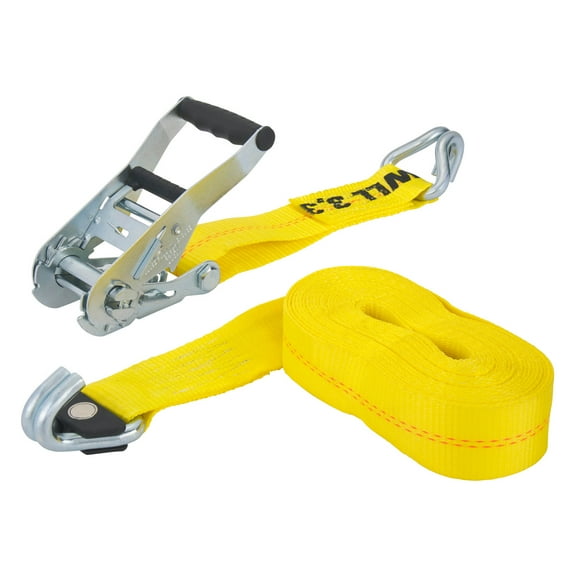 Keeper 2in x27ft Heavy Duty Ratchet Strap with Magnetic J Hook