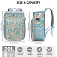 thumbnail image 2 of Vintage Fashion Cooler Backpack – Leak-Proof & Waterproof Backpack Cooler Bag with Plaid Print, High-Performance Insulation for Camping & Work Lunch, 2 of 6