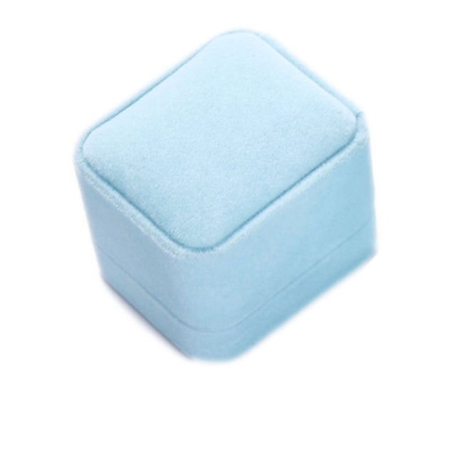 Jewelry Earring Ring Display Solid Necklace storage Color Flannelette Storage Organizer Gift Boxes Square Case