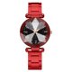 thumbnail image 1 of Reloj de pulsera de cuarzo femenino simple y exquisito con reloj de aleación informal para mujer a la moda (rojo), 1 of 1
