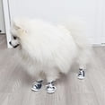 thumbnail image 3 of Waterproof Fashion Wear-resisting Outdoor Anti-slip Breathable Pet Denim Shoes Puppy Sneaker Pet Booties Dog Shoes PINK 2, 3 of 8