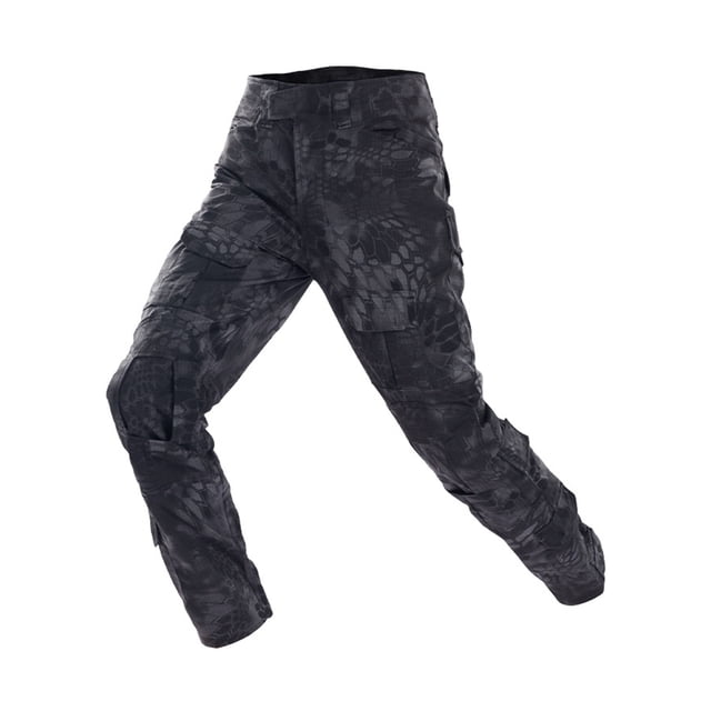 Innerwin Pantalon Taille Élastique Bas pour Hommes Été Pantalon Ajusté à Cordon Motif Python Noir TG/36