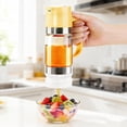 thumbnail image 6 of Glass Honey Dispenser No Drip Pneumatic Squeeze Bottle with Handle for Home Kitchen Use, 6 of 7