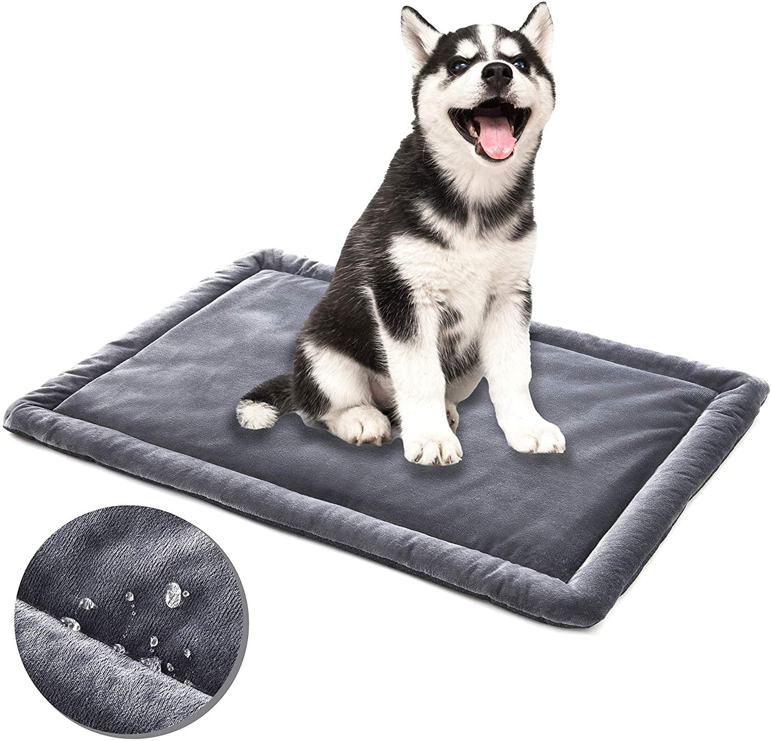 Allisandro WaterProof Dog Bed, Washable Mat Crate Pad, Durable Pet