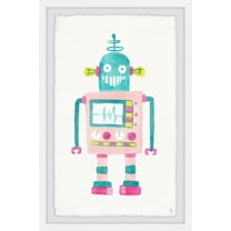 Marmont Hill Girly Robot Framed Wall Art