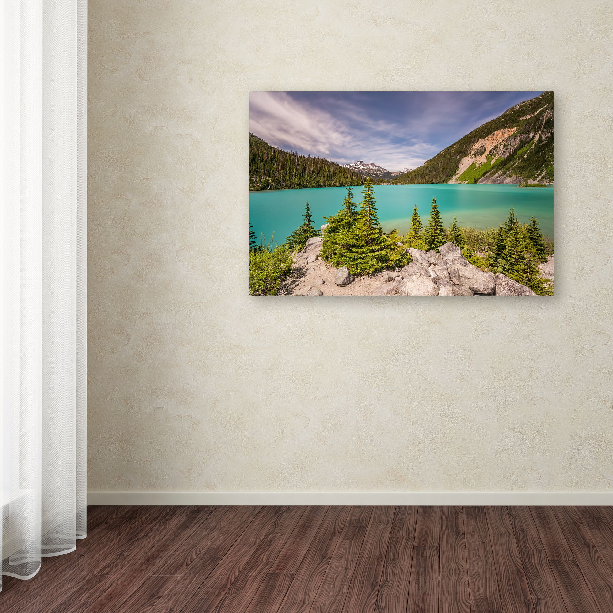 Pierre Leclerc 'Upper Joffre Lake' Canvas Art 16 x 24