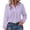 Lavender, variant on 2026 Spring Summer Cotton Linen Shirt for Women Lapel Long Sleeve Pleated Belt Loose Fit Solid Color Casual Blouse for Daily Beach Work Lavender L by Duoif