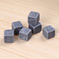 thumbnail image 2 of Batería de Cocina 6 uds. De piedras naturales para whisky, para beber cubitos de hielo, Bar, enfriador de vino, roca negra Tmvgtek Libre de BPA, 2 of 5