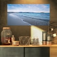 thumbnail image 1 of Vagues Éclaboussant le Rivage Calme - Œuvre d'Art Moderne sur Toile, 1 of 3