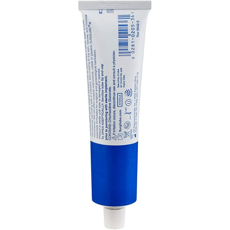 SURGILUBE 4 Pack Sterile Water-Based Lubricant Jelly, Latex Free, 4.25oz  Each