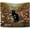 Color 05, variant on Fat Black Cat vs. Shark Tapestry, Vintage Renaissance Funny Cat Meme Tapestry Wall Hanging, Nautical Ocean Shark Wall Tapestries for Bedroom Living Room Home Decor, 30x40 Inch