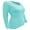 Aqua Blue, variant on V-Neck Women's Underscrub Tee Long Sleeve T-Shirt