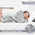 thumbnail image 6 of Wearable Blanket Hoodie for Kids, Sherpa Oversized Sweatshirt Blanket Flannel with Hood Pocket and Sleeves, 6 of 9