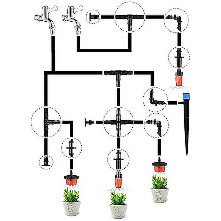 JUWO 3/4″ Brass Hose Barb Fitting Union Splicer – 2-Pack With 4 Stainless Steel Clamps, Leak-Free For Air, Water, Fuel Lines