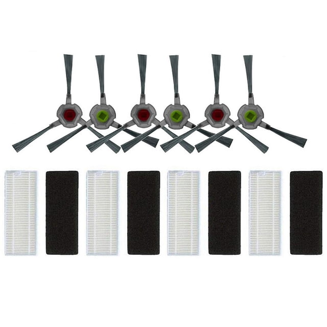 11 unids/set Kit de cepillo lateral de filtro para Robot Ecovacs Deebot U2 Dgn22