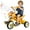 Orange, variant on Lanzxjv Dinosaur Kids Tricycle for Rider, Toddler Trike with Music, Light for 2-7 Years Old Boys Girls, Preschool Daycare Kids Bike Toy with Big Wheel, Storage Basket
