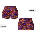 thumbnail image 5 of Xecao Skull Print Workout Shorts for Women Soft Smooth Gym Yoga Scrunch Active Tennis Workout Running Shorts, 5 of 9