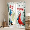 thumbnail image 3 of Feelyou Kawaii Jungle Gnome Black Out Curtains for Teen, Red Winter Robin Bird Curtains Pack of 2 (42x63 Each), Merry Christmas Bedroom Curtains, Window Curtains Home Decor, 3 of 6