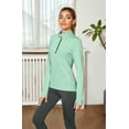 thumbnail image 6 of icyzone Quarter Zip Running Tops Long Sleeve Shirts for women, 6 of 6