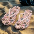 thumbnail image 5 of POLERO Womens Cartoon Dog Flip Flops Cushion Sandals Non-Slip Rubber Sole Waterproof Beach Sandals for Woman, 5 of 7