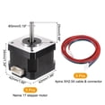 thumbnail image 2 of 5 Pcs Nema 17 Stepper Motor 42x42x34MM Bipolar 1.3A/3.1V 0.28N.M 42 Motor 2 Phase Servo Motor 1.14 Degree, 2 of 6