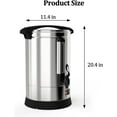 thumbnail image 2 of 100 Cup Commercial Coffee Maker, [Quick Brewing] [Food Grade Stainless Steel] Large Coffee Urn Perfect For Church, Meeting rooms, Lounges, and Other Large Gatherings-14 L,Silver, 2 of 7