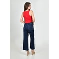thumbnail image 3 of Jeans culotte con bolsillos frontales Juvenil, 6859 (Mezclilla tono oscuro) azul oscuro 13, 3 of 4