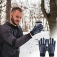 thumbnail image 4 of Oggfader Men's Winter Warm Gloves - Windproof Thick Fleece Lined, Stylish for Outdoor Activities Ski Cycling Hiking, 4 of 4