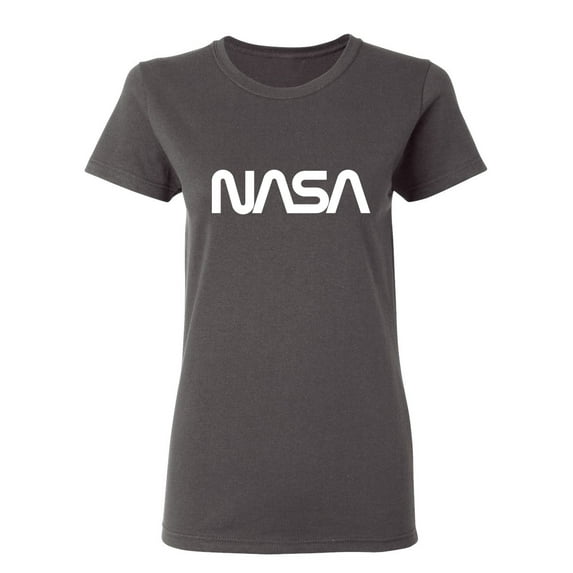 NASA Official Worm Logo Sarcastic Novelty Gift Idea Adult Humor Funny Women's Casual Tees