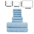 thumbnail image 3 of Velvet Square Towel Set, Bath Towel, Wash Face Towel, Soft & Absorbent, Plain Design, for Household Use, Quick Drying, Bathroom Essentials, Bathing Accessories, 8 Pieces Akmoler Utility Cart, 3 of 8