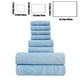 thumbnail image 3 of Juego De Toallas De Terciopelo, Toallas De Baño Suaves Y Absorbentes, Toallas Faciales De Secado Rápido, Lavado Y Secado Delicados, Para El Baño Del Hogar, Color Azul, 3 of 8