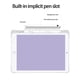thumbnail image 4 of 1pc Pure White Silicone Painted Tablet Protective Case With Pen Slot, Shockproof, Sleep/wake Function, Compatible With Samsung Ipad, 4 of 4