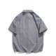 thumbnail image 4 of Mens Manga Corta Botón Abajo Camisas con Bolsillo, Moda Retro Turndown Cuello Blusa para Casual Y Diario, 4 of 8