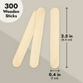 thumbnail image 5 of Bright Creations Mini Popsicle Sticks - 300 Count, 2.5 x 0.4 in - Natural Wooden Sticks for Crafts & Craft Supplies, 5 of 9