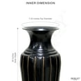 thumbnail image 2 of Hosley® Decorative Embossed Metal Tall Floor Vase 26 Inch High. Ideal Gift for Weddings Party Spa Reiki Meditation Settings, 2 of 10
