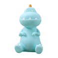thumbnail image 2 of Alcancía de dinosaurio para niños, estatua de dinosaurio, caja de ahorro, almacenamiento, antideslizante, regalos de Año Nuevo, escritorio, hogar, banco de especies azul, 2 of 9