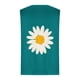 thumbnail image 5 of Camisetas para Mujeres Flores Plantas Impresión Suelta Cuello Redondo Top sin Mangas, Camisetas de Verano para Mujeres, 5 of 5