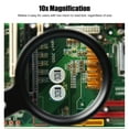 thumbnail image 4 of Handheld Magnifier, 10X Lightweight Portable Ergonomic Handle Magnifying Glass  for Inspection for Seniors Reading, 4 of 7