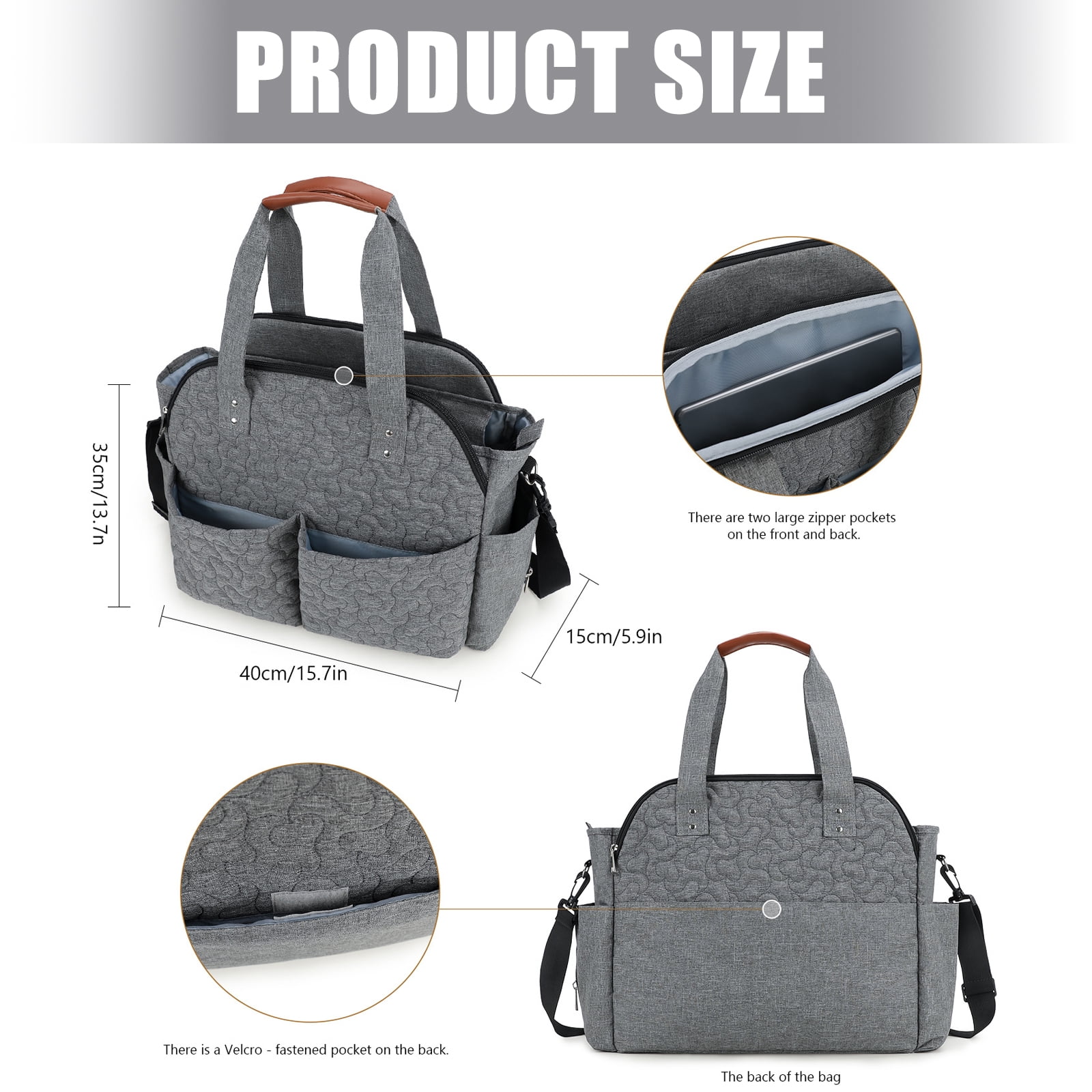 Essential Travel Gear for Parents High Capacity Water Resistant Diaper Storage Bag Comfortable Ergonomic Carrying Bag