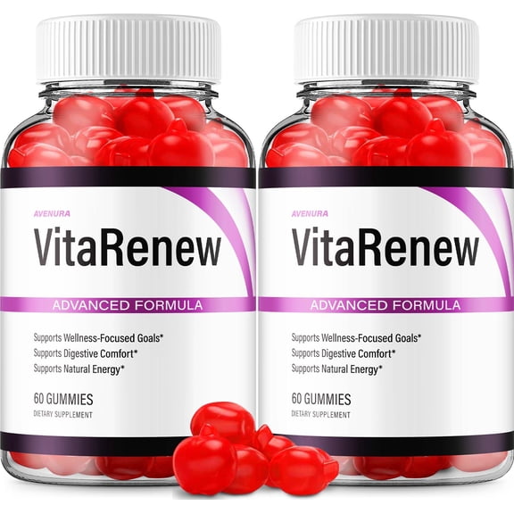 VitaRenew ACV Supplement – Vita Renew ACV Gummy Apple Cider Vinegar 1000MG, 2 Pack, 120 Gummies