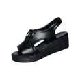 thumbnail image 6 of Xucatan Women's Floral Embroidered Up Wedge Sandals, Peep Toe Espadrille Slippers with Side Cutouts, Chunky Platform Thick Sole Casual Summer Shoes, Versatile Design for Beach Outdoor Gift, 6 of 9