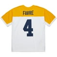 thumbnail image 3 of Men's Mitchell & Ness Brett Favre White Green Bay Packers 1994 Legacy Replica Jersey, 3 of 6