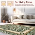 thumbnail image 2 of ODIKA 6' x 9' Machine Washable Non-Slip Area Rug, Middle Eastern Spiral High Traffic Rug, Beige, 338515, 2 of 7