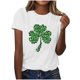 thumbnail image 1 of Mujeres Manga Corta de Verano Tops Impreso Sudadera Casual, Cuello Redondo Blusa Ligera para la Primavera Y el Verano, 1 of 4