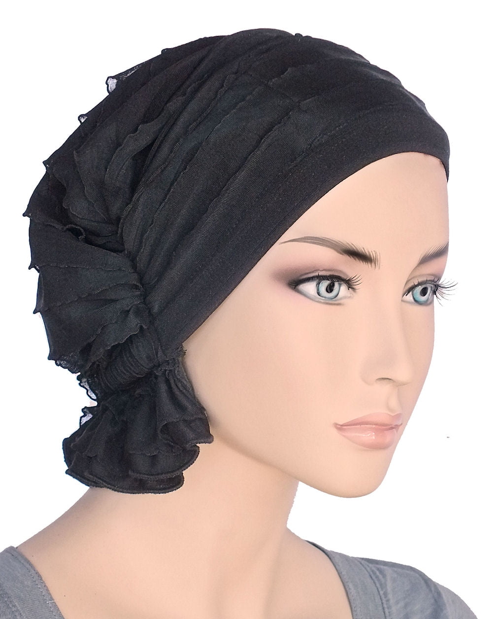 TurbanDiva Turban Plus The Abbey Cap ® Womens Chemo Hat Beanie Scarf