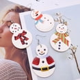 thumbnail image 1 of Fiudx Juego de Pendientes Navideños de Cuero, Pendientes Colgantes Festivos, Diseños Brillantes, Pendientes Colgantes Ligeros, Joyería Navideña, Accesorios de Fiesta para Mujer., 1 of 6