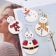 thumbnail image 1 of Fiudx Juego de Pendientes Navideños de Cuero, Pendientes Colgantes Festivos, Diseños Brillantes, Pendientes Colgantes Ligeros, Joyería Navideña, Accesorios de Fiesta para Mujer., 1 of 6