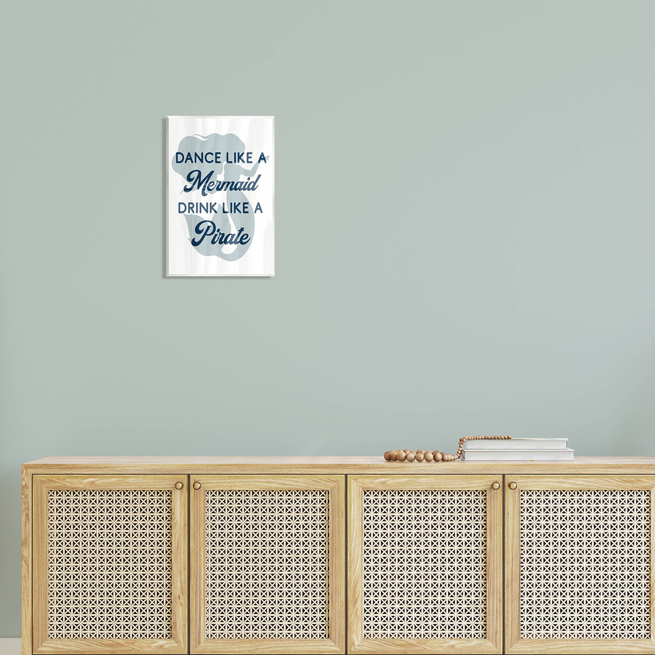 Stupell Industries Dance Like A Mermaid Phrase Graphic Art Unframed Art Print Wall Art, Design by Lil' Rue
