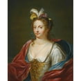 thumbnail image 2 of Balthasar Beschey 12x14 Gold Ornate Wood Frame and Double Matted Museum Art Print Titled - A Lady in Oriental Dress, 2 of 4
