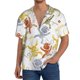 thumbnail image 1 of Fotbe Cartoon Monkey Camisa Estampada de Manga Corta para Hombre, Casual de Verano, Estilo Playero, Sin Arrugas-XX-Large, 1 of 5